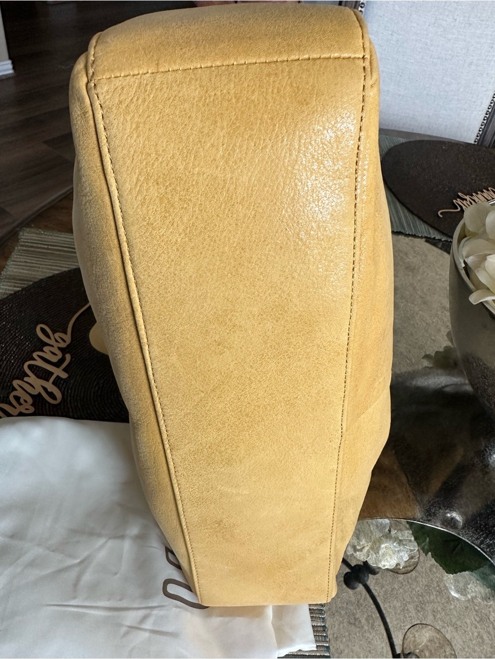 HOBO Mustard Yellow Gathered Shoulder Bag - Picture 6 of 16